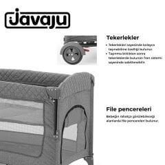 Javaju Anne Yanı ve Oyun Parkı 70x110 Gri