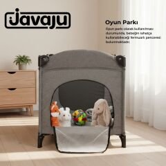 Javaju Anne Yanı ve Oyun Parkı 70x110 Gri Gri
