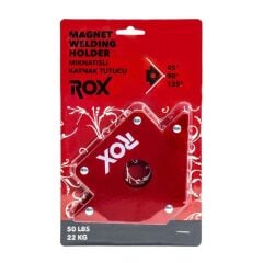 ROX Wood Kaynak Tutucu Mıknatıs 22 kg Kapasite| Manyetik Gönye