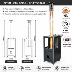 Sabah Cam Borulu Pelet Sobası