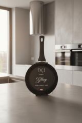 Paci 22 cm Mat Siyah Granit Tava