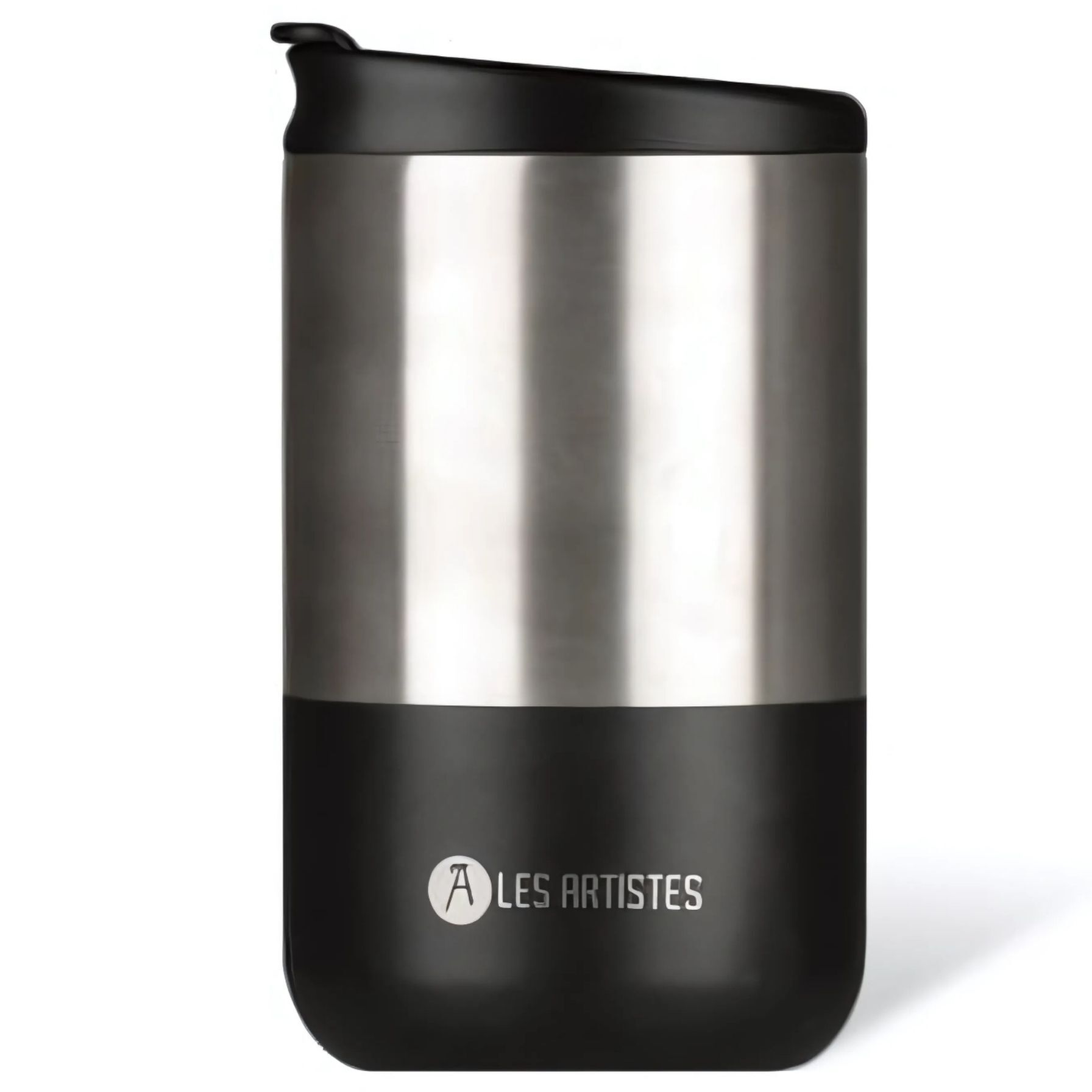 Les Artistes Paris Isı Yalıtımlı Çelik Termos Mug 350ml Split Black