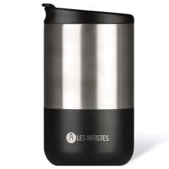 Les Artistes Paris Isı Yalıtımlı Çelik Termos Mug 350ml Split Black