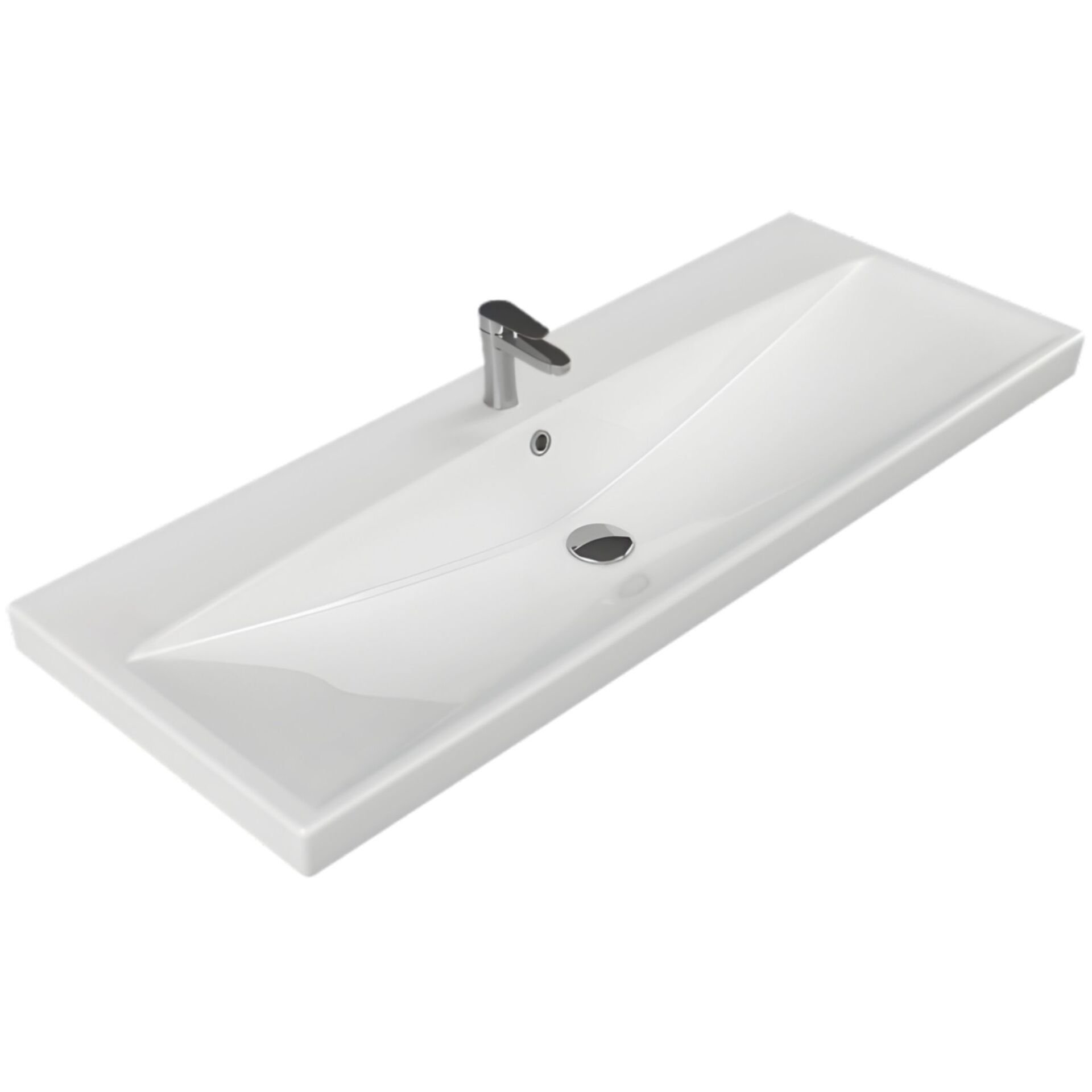 Turkuaz Seramik Etajerli Lavabo Elite 120x45 cm