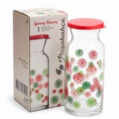 Paşabahçe 43814 Spring Flowers Silikon Kapaklı Karaf 700 Cc