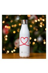 Les Artistes Paris Isı Yalıtımlı Çelik Termos Matara 500ml Love Beyaz - 500 ML