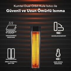 Kumtel MH-2300 Kule Tipi Dik Isıtıcı 2300 W