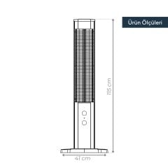 Kumtel MH-2300 Kule Tipi Dik Isıtıcı 2300 W