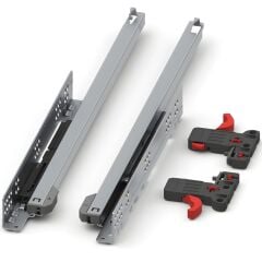 Samet Smart Slide Frenli Kısmi Açılım 450 mm Mandallı Çekmece Rayı