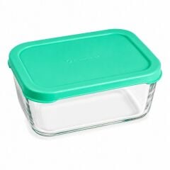 Paşabahçe Snowbox 420 ml Yeşil Kapaklı Cam Saklama Kabı