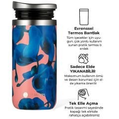 Les Artistes Paris Isı Yalıtımlı Çelik Termos Mug 350ml Blue Pearl