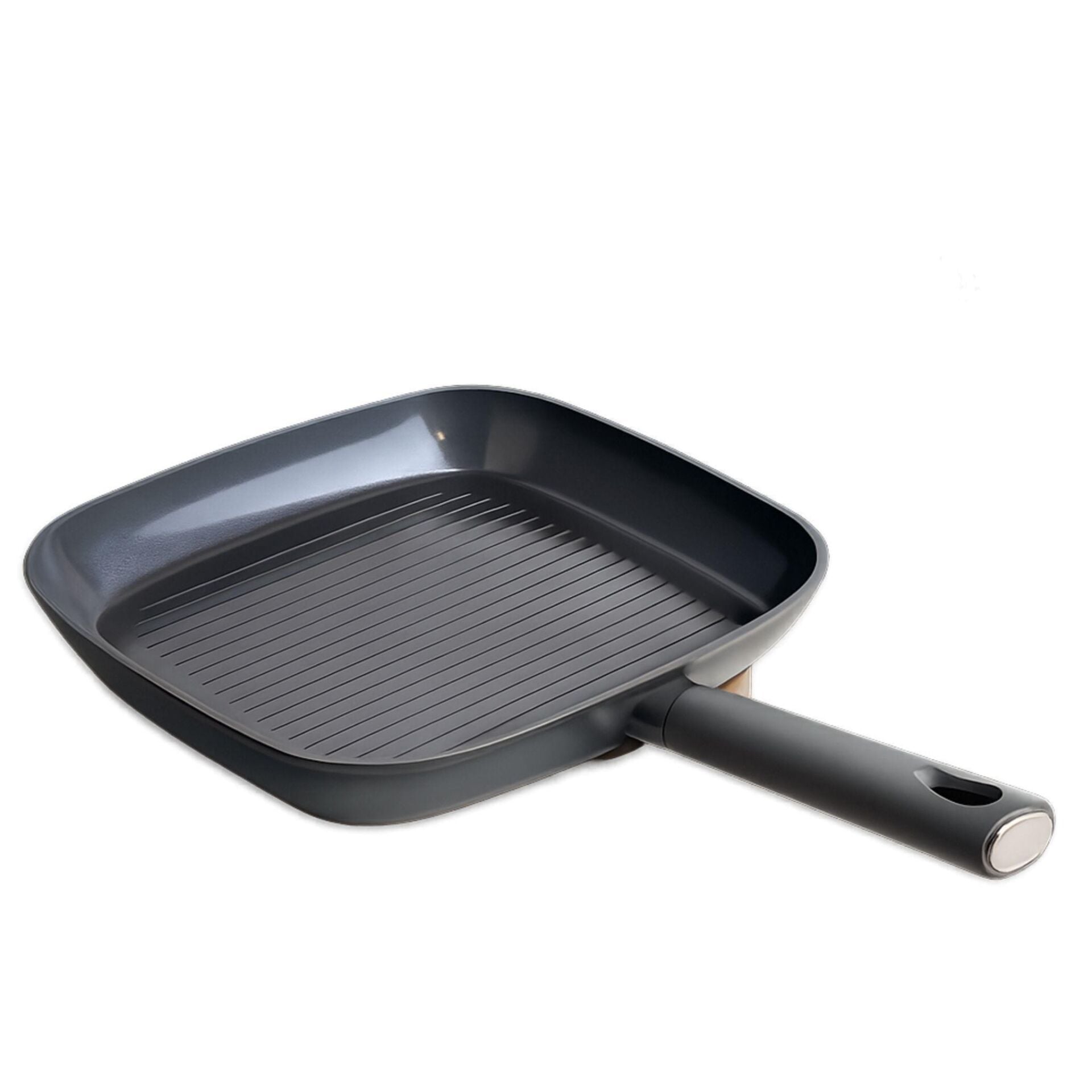 Belariva 28 Cm Gri Silikon Saplı Izgara Tavası