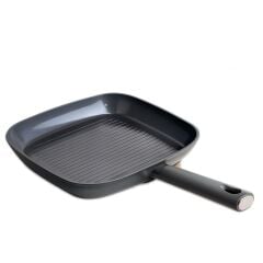 Belariva 28 Cm Gri Silikon Saplı Izgara Tavası