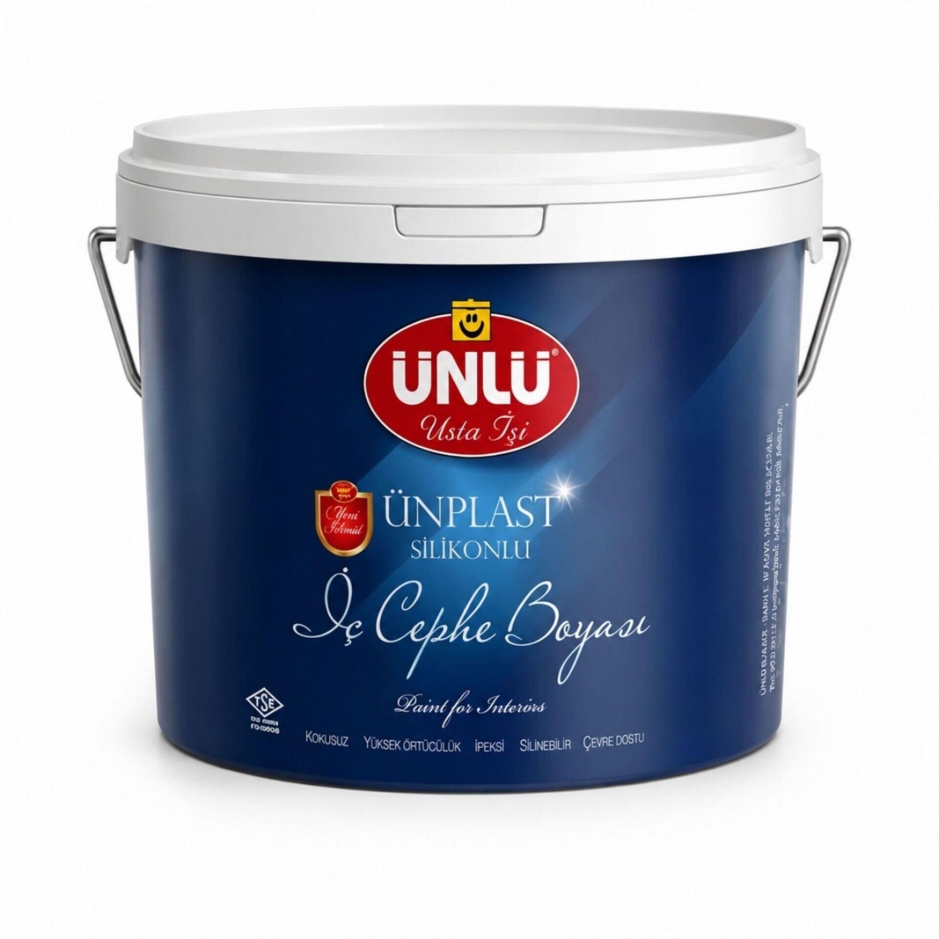 Ünlü Silikonlu Ünplast İpeksi İç Cephe Boyası Beyaz 2.5 Litre