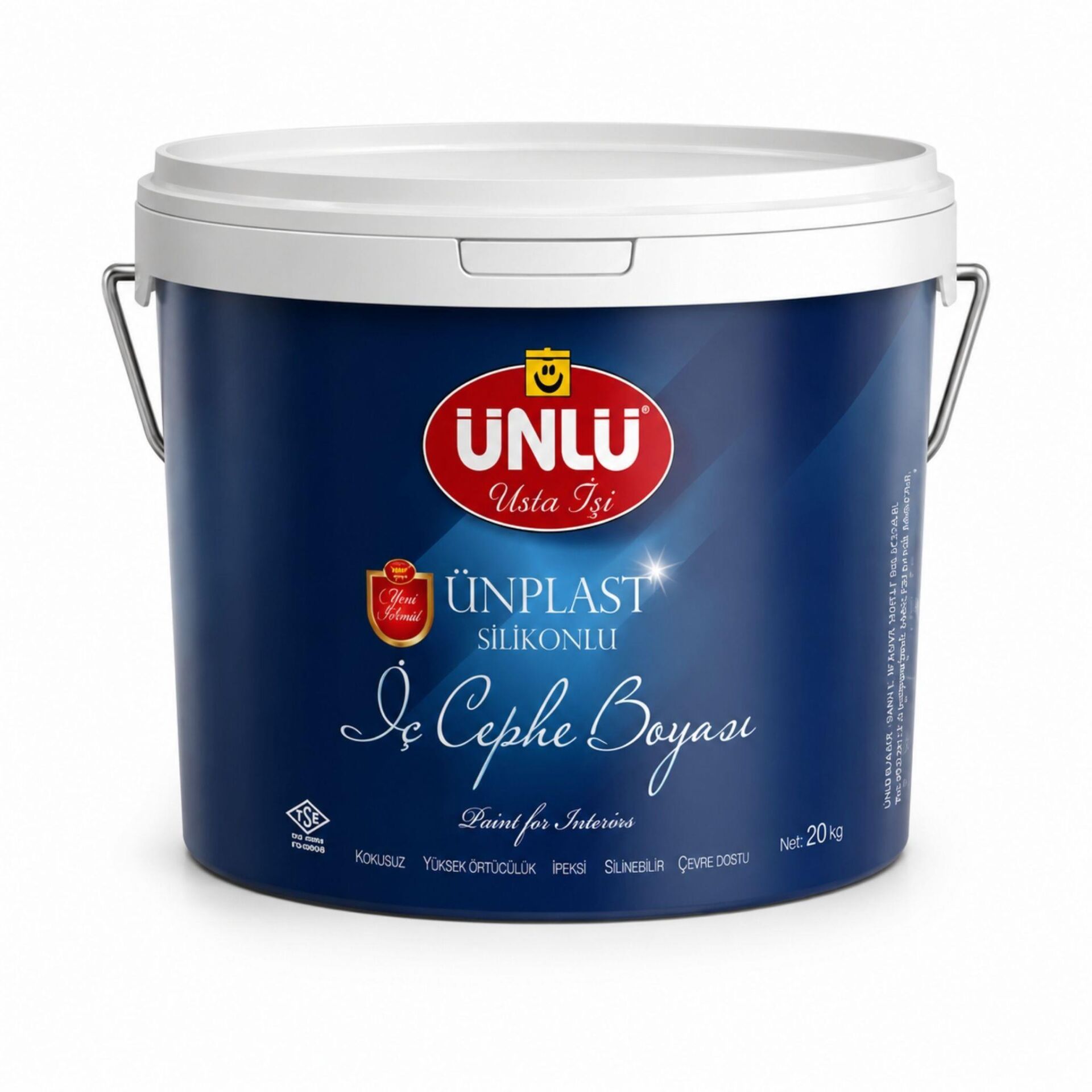 Ünlü Silikonlu Ünplast İpeksi İç Cephe Boyası