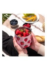 Les Artistes Paris Isı Yalıtımlı Çelik Yemek Termosu 700ml Strawberry