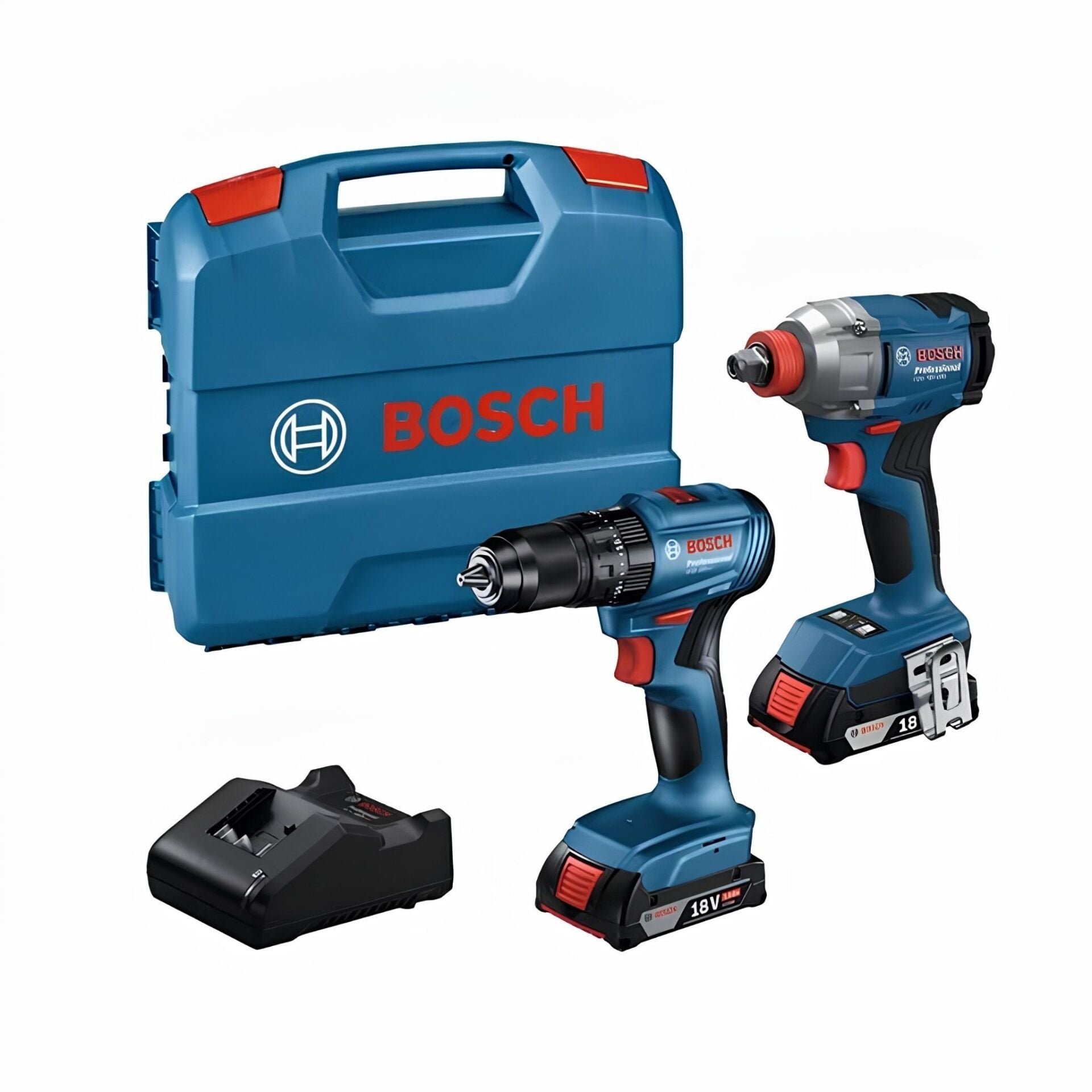 Bosch GDX 18V-285 + GSB 185-LI Akülü Set 2×2,0 Ah