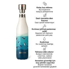 Les Artistes Paris Isı Yalıtımlı Çelik Termos 500ml Split Lemon
