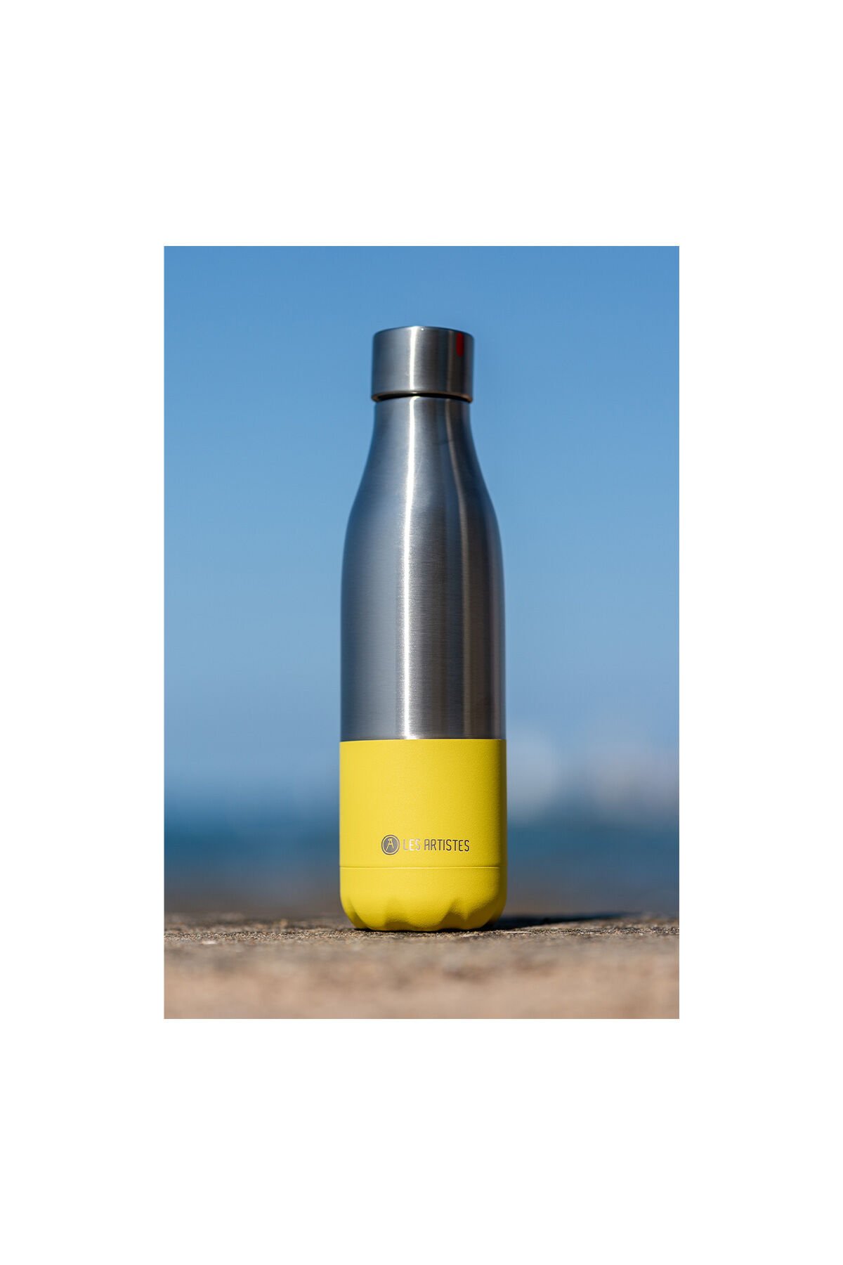 Les Artistes Paris Isı Yalıtımlı Çelik Termos 500ml Split Lemon Sarı - 500 ML