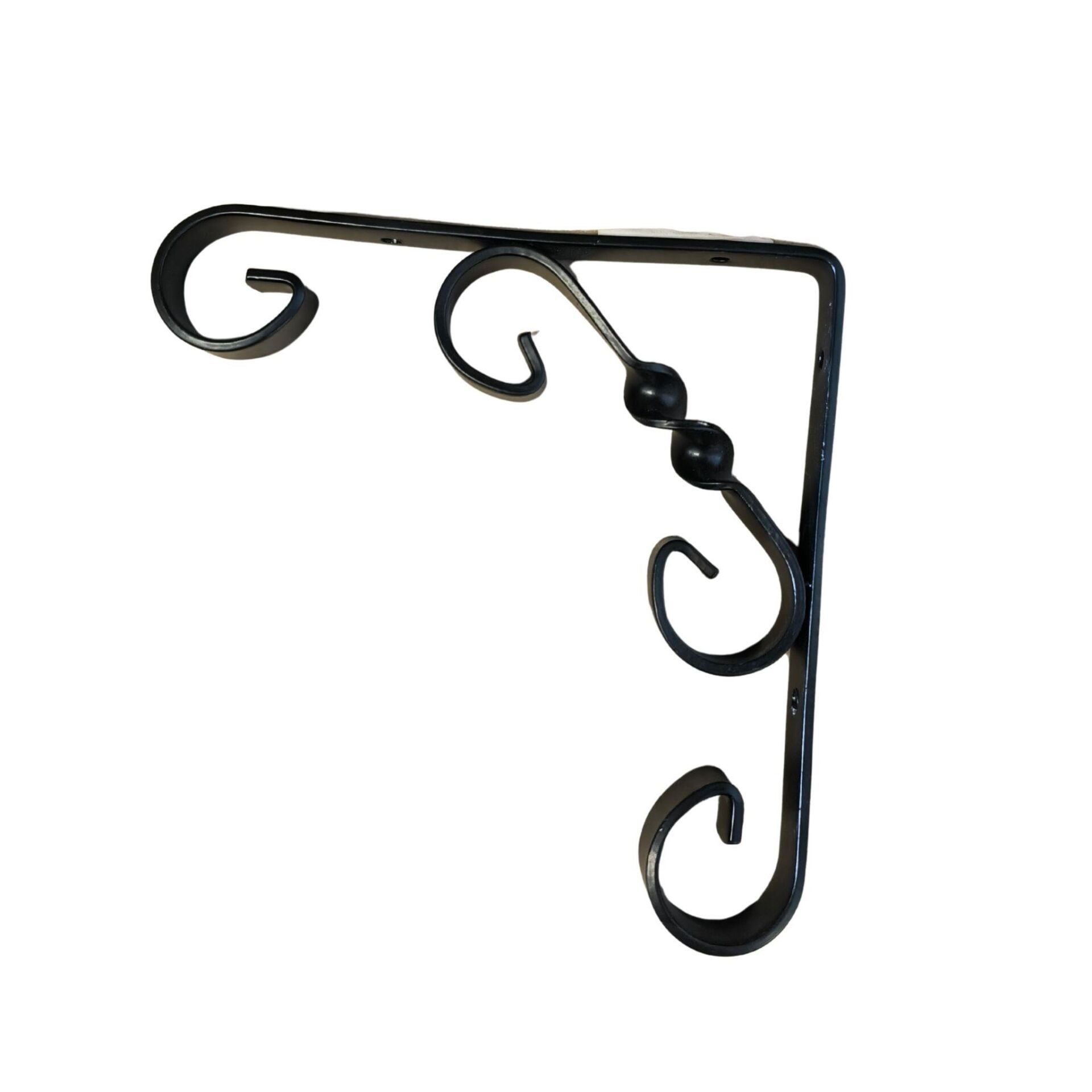 Burgulu Raf Altı Konsol 200 mm Siyah