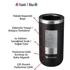 Les Artistes Paris Isı Yalıtımlı Çelik Termos Mug 350ml Beach
