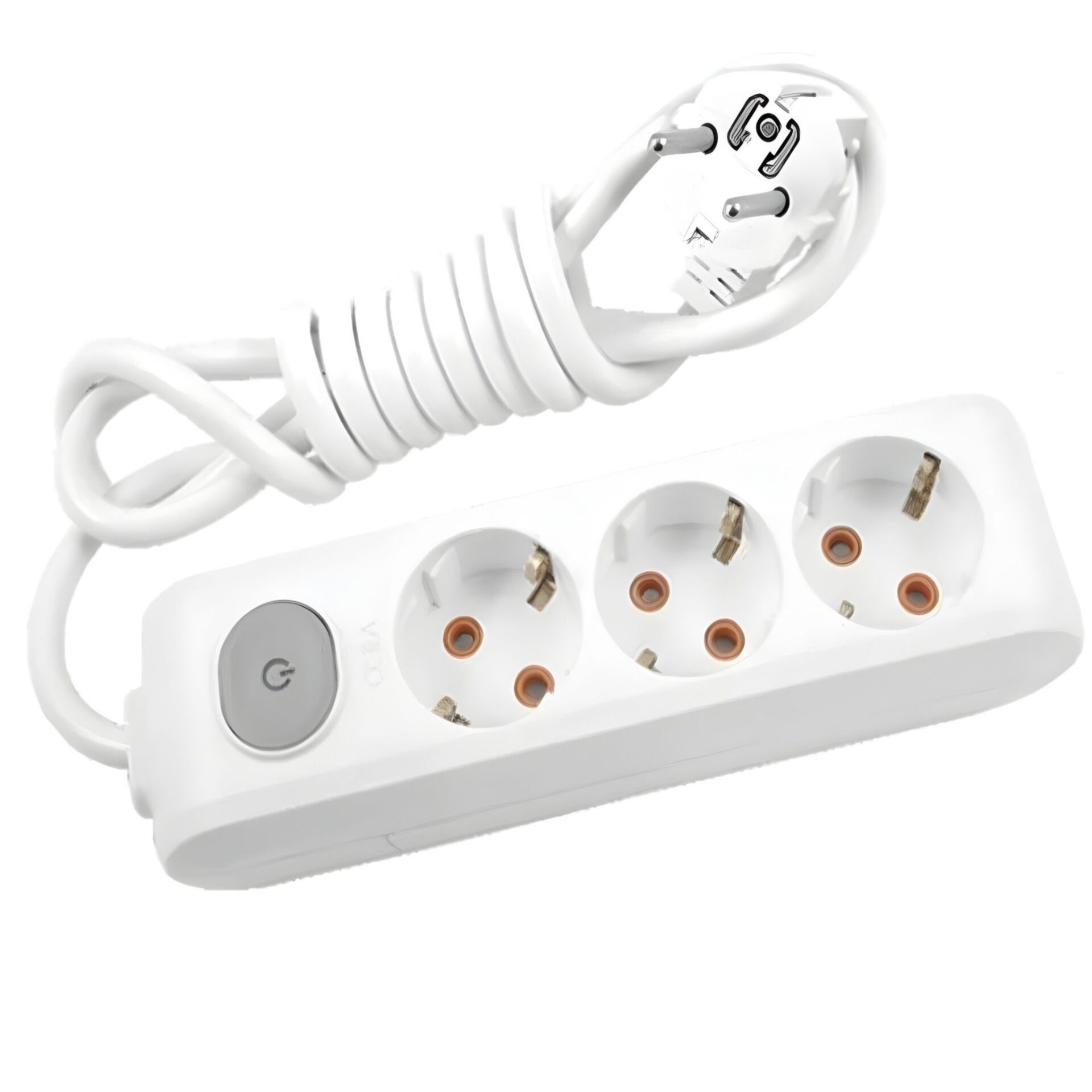 Viko Multi-let 3'lü Anahtarlı Çocuk Korumalı Kablolu 2 Metre Uzatma Prizi