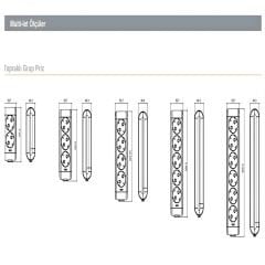 Viko Multi-let 3'lü Anahtarlı Çocuk Korumalı Kablolu 2 Metre Uzatma Prizi