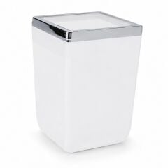 Primanova Biga Çöp Kovası 6 Litre Şeffaf - Krom